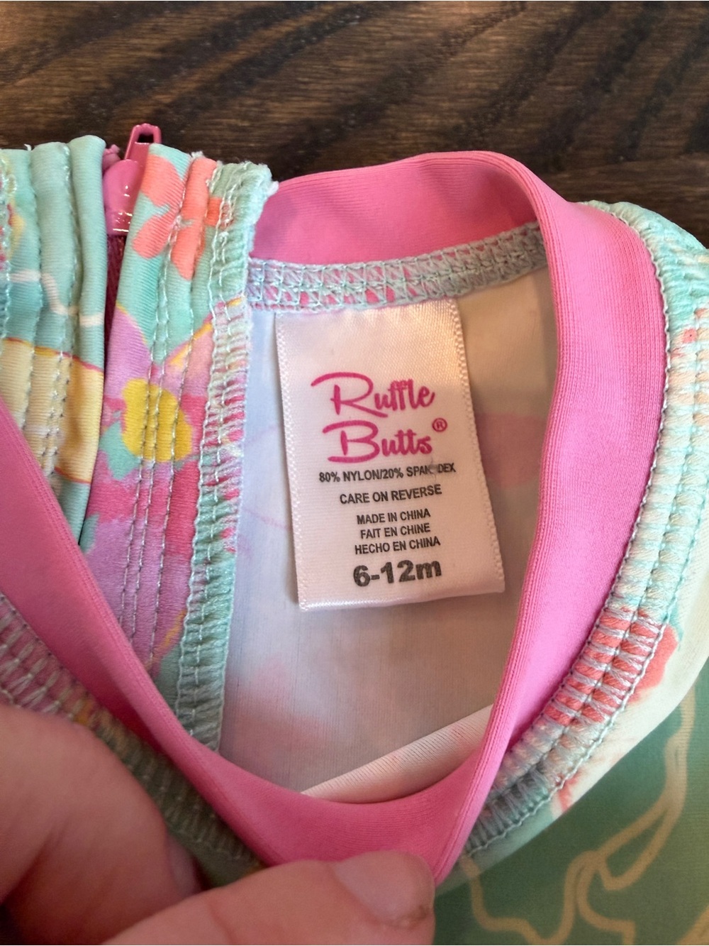 6-12 Month RuffleButts Swimsuit - Picture 7 of 7
